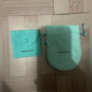 2 Tiffany & Co. Turquoise Pouch Set
